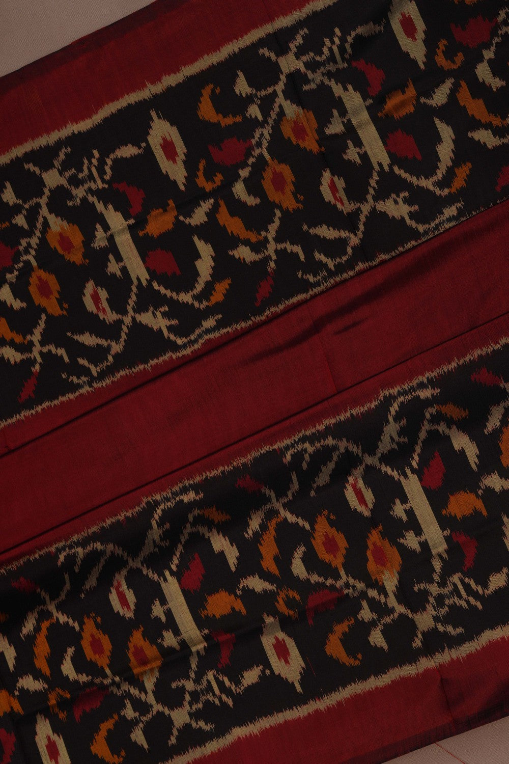 Image of Rajkot Silk Maroon Saree